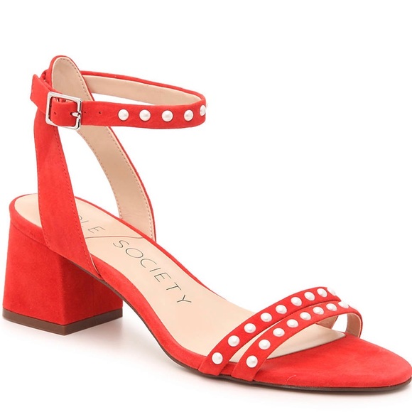 Sole Society Shoes - NWOT Sole Society Orange Hezzter Sandal